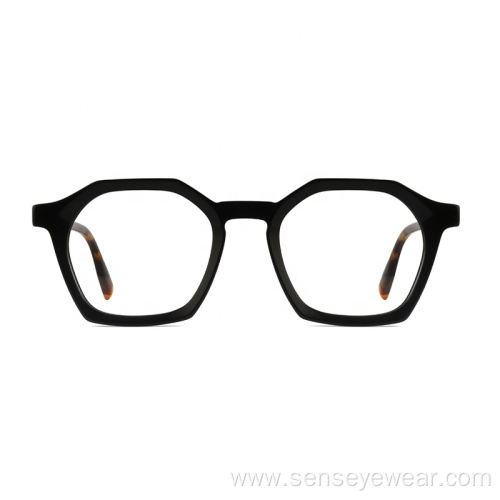 Fashion Design Unisex Bevel Acetate Eyeglasses Frame